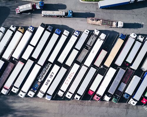 drone-view-aerial-view-lorry-truck